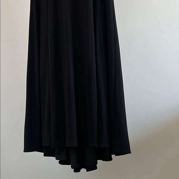 Xscape Black Maxi Gown with Rhinestone Studded Sleeves - Picture 9 of 9